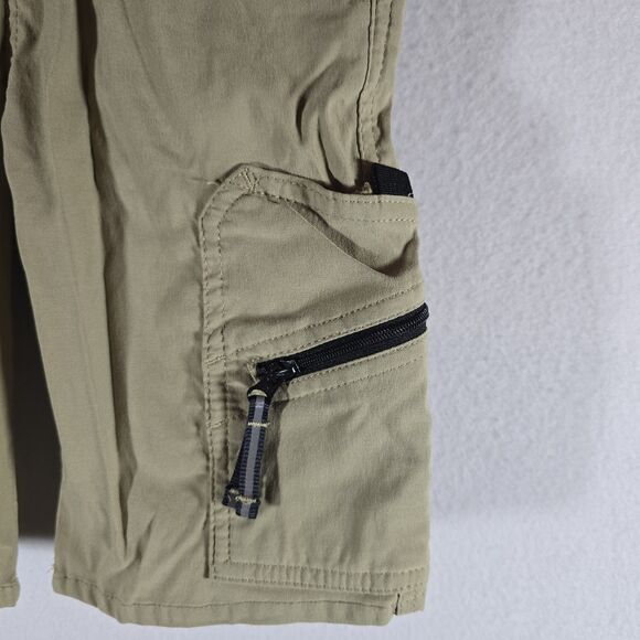 Wrangler Quick Dry Tech Cargo Shorts - Boys S (6/7) Tan Grey - Picture 3 of 12